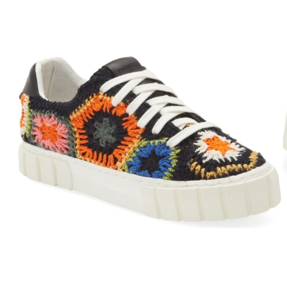 Farm Rio Artisanal Crochet Platform Sneaker - Picture 1 of 9